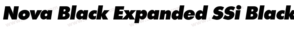 Nova Black Expanded SSi Black Expanded Italic字体转换